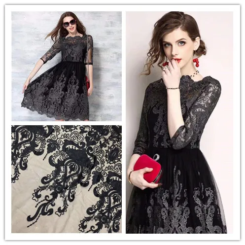 

5 yards classic lace French gauze DIY sewing garment accessories 6102 high quality Nigeria lace for dress women fabric
