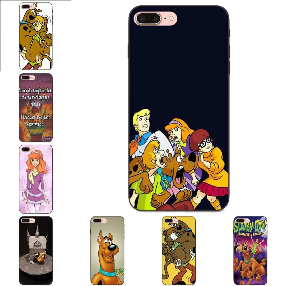 

Soft Silicone TPU Black Phone Covers Case For Samsung Galaxy A3 A5 A6 A6s A7 A8 A9 Star Plus 2016 2017 2018 Unique Scooby Doo