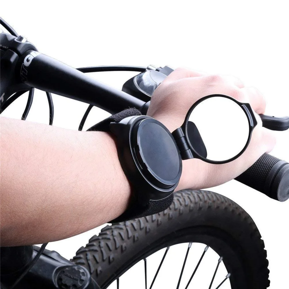 Cycling Wrist Band Strap Bike Rear View Reflex Mirrors Cycling Accessories
