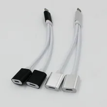 2 в 1 двойной для Lightning адаптер аудио зарядный кабель для iPhone X 8 7 Plus наушники конвертер для iOS 11