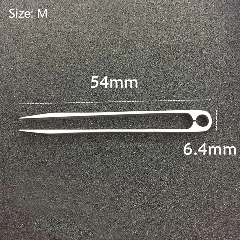 S/M/L Синий титановый сплав TC4 Пинцет EDC Мини гаджет легкий небольшой зажим для пинцета портативный серебряный зажим для наружного использования Инструменты
