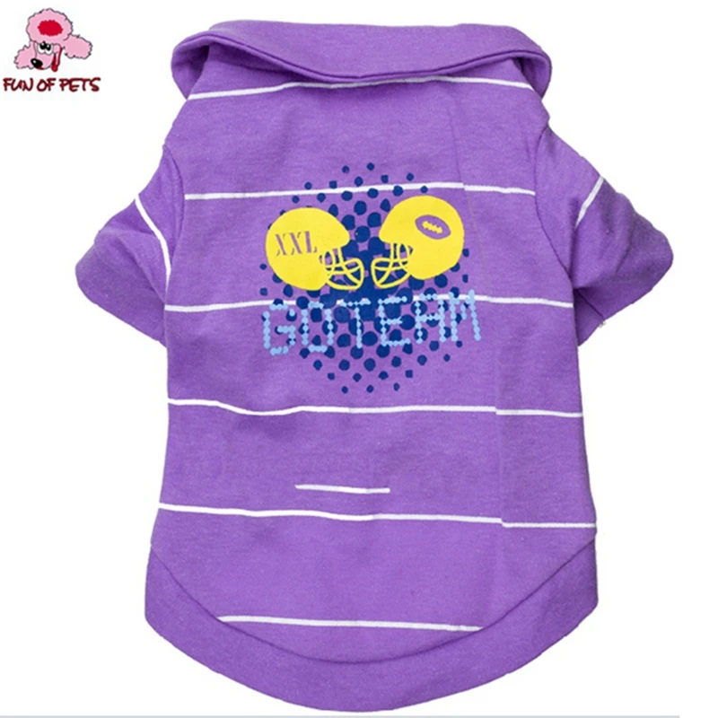 Fashion Spring & Summer Classic Purple Polos With Pointed Collar Teddy