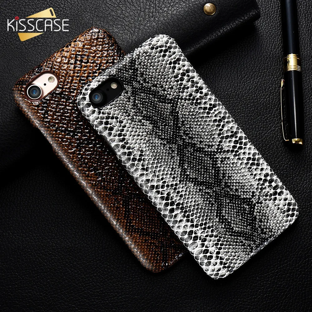 

KISSCASE Fashion Sexy Snake Skin Case For iPhone XS Max XR 7 8 Hard PC Phone Case For iPhone 7 8 6 6s Plus 5s Slim Cover Fundas