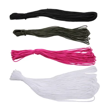 

50FT 15M 2mm Diameter One Stand Paracord Parachute Cords Lanyard Rope Rainbow Rope Corde For Camping Climbing Training 4 Colors