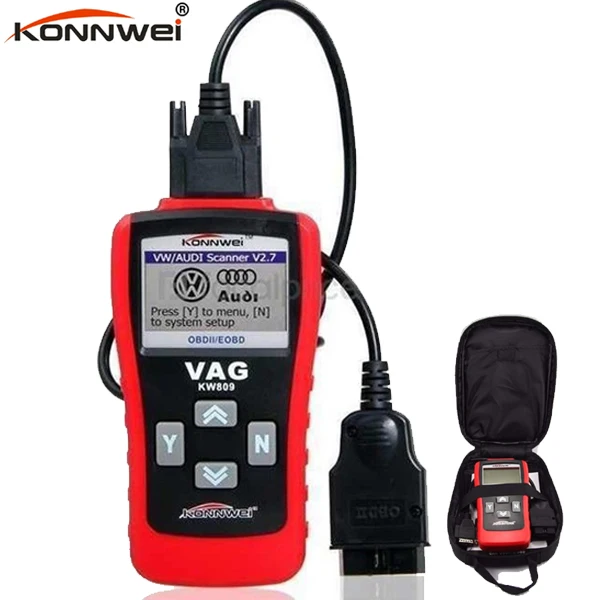 OBD II Multifunction KW809 OBD2 EOBD Car Bus Auto Vechicle diagnostic Scanner tester Card Reader decoder