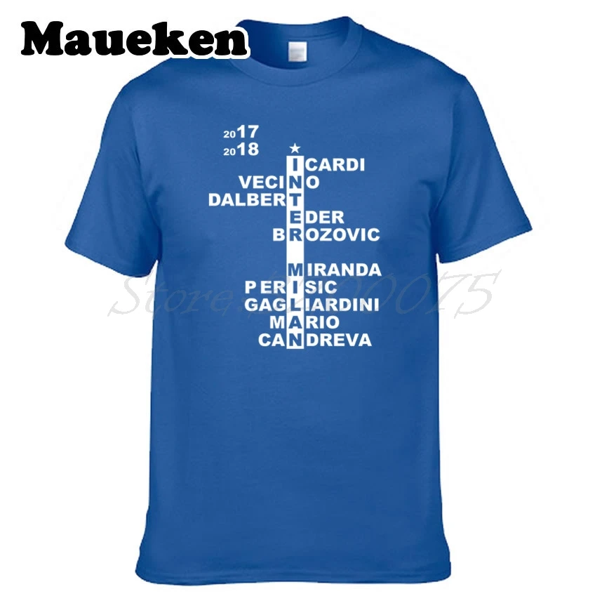 Мужская 17/18 команда Crossword Icardi Mario Perisic Brozovic Candreva Eder Миранда далберт футболка Gagliardini