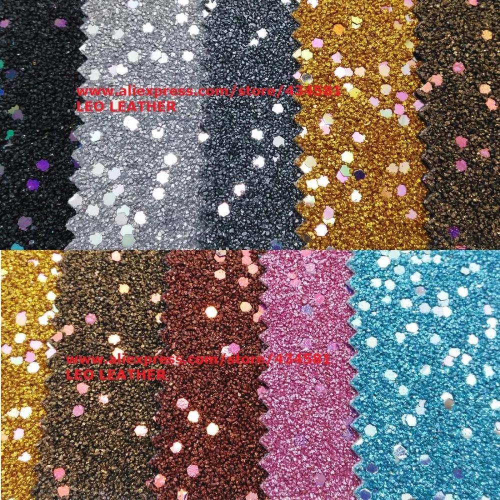 Mixed Color Chunky Glitter Fabric for Sewing DIY Accessories P707