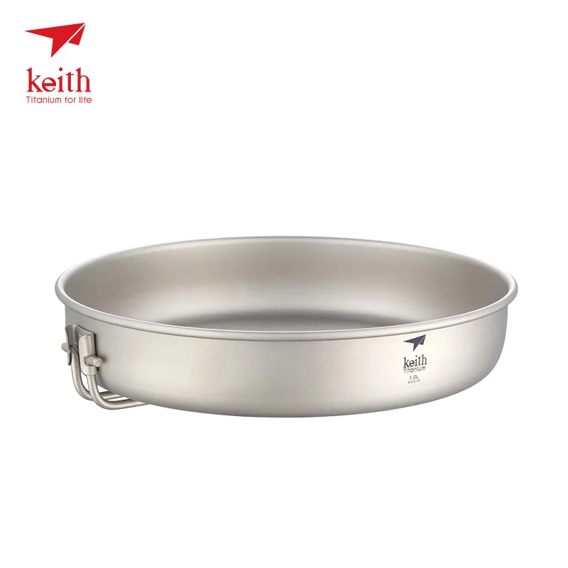 Keith Titanium sartén antiadherente utensilios de cocina para Camping al aire libre Picnic de cocción Keith Titanium sartén antiadherente utensilios de cocina para Camping al aire libre Picnic de cocción