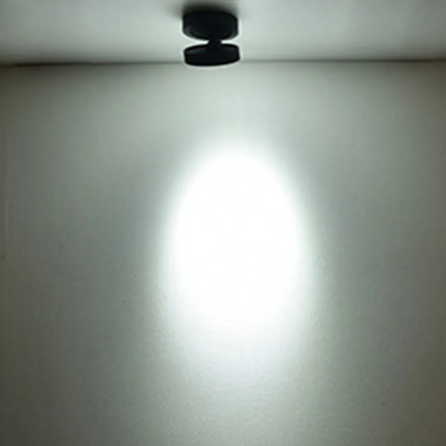 Thrisdar мини 5 Вт удара поверхностного монтажа светодиодный светильник 360 + 90 градусов регулируемая Светодиодный светильник потолочный шкаф