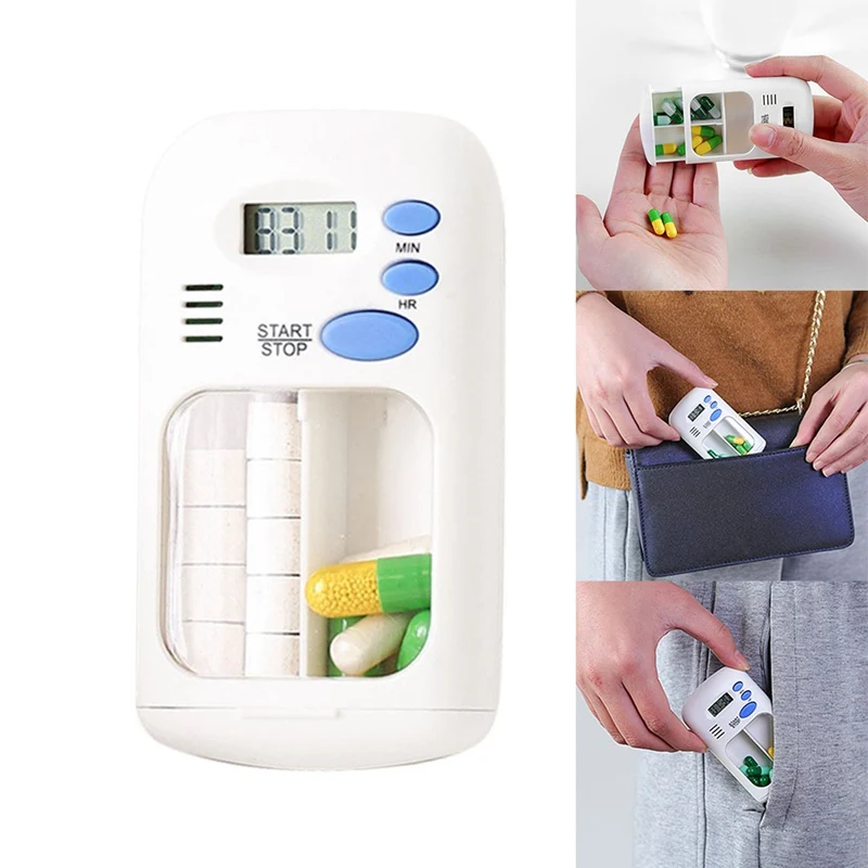 Medicine Tablet Electronic Medication Timed Alarm Kit Reminder Timer