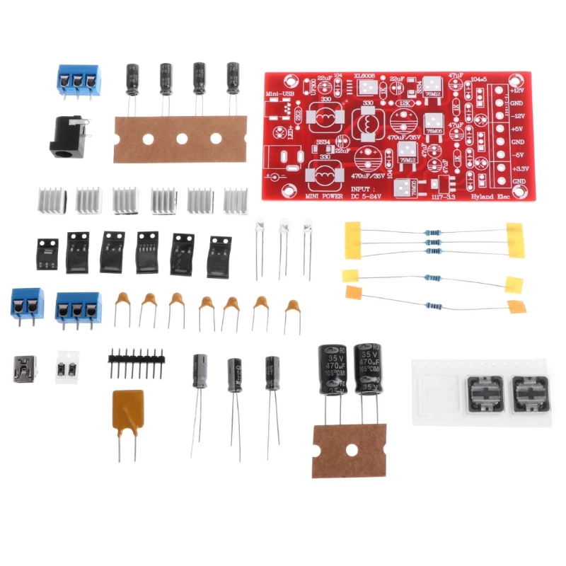 

DIY USB Boost Single Turn Dual Module Linear Regulator Multiple Output Power Kit #Aug.26