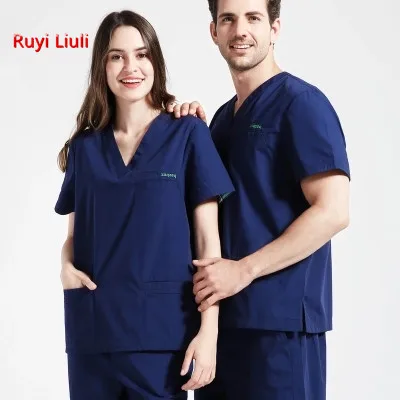 Хирургическая Одежда, Мужская рабочая одежда, женская одежда для доктора, профессиональная одежда для операционной, одежда для стирки, Раздельная одежда для медсестер