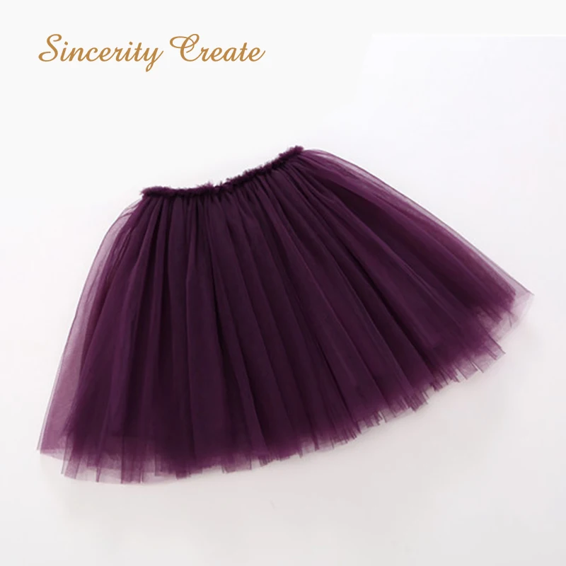 От 4 до 12 юбка для девочки юбка юбки летние spódnica spódniczka spódnice-KD1824 - Цвет: Фиолетовый
