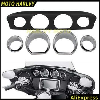 

Chrome Stereo Accent speedometer Gauge Panel Trim Kit For Harley 2014 2015 2016 Later FLHT
