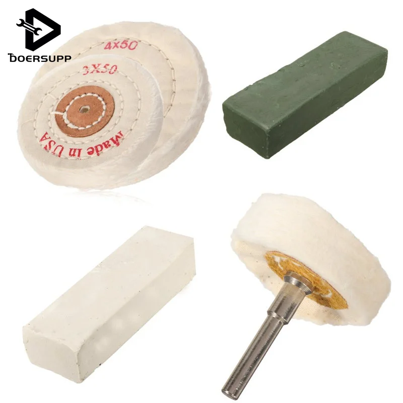 Best Price Polishing Wheel Kit, 3 Wheels Arbour & 2 Polishing Bars For