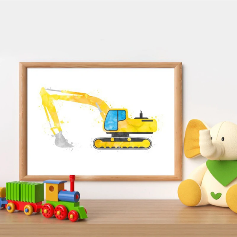 dunmp truck canvas printing