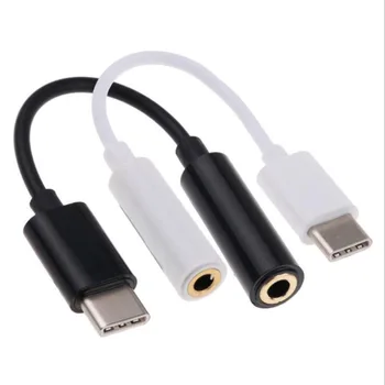 

Type-C USB Male to 3.5mm Jack Female AUX Audio Earphone Cable Headphone Adapter Converter For Huawei P20 P30 pro Xiaomi Mi 6 8 9