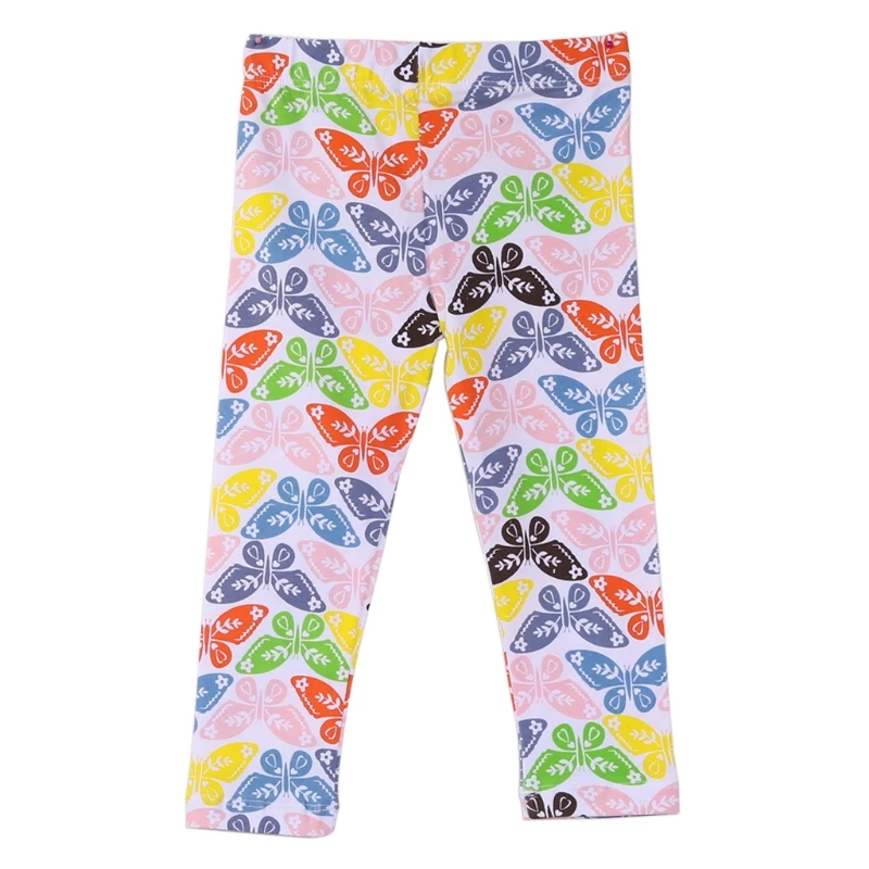 

Children Girls Leggings Floral Butterfly Printed Stretch Pants Cotton New