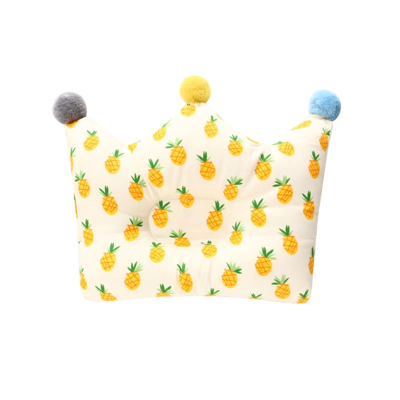 Детская форменная Подушка предотвращает плоскую голову младенцы Корона Точка Форма постельные принадлежности подушки для новорожденных мальчиков украшения для комнаты Девочки Аксессуары - Цвет: pineapple