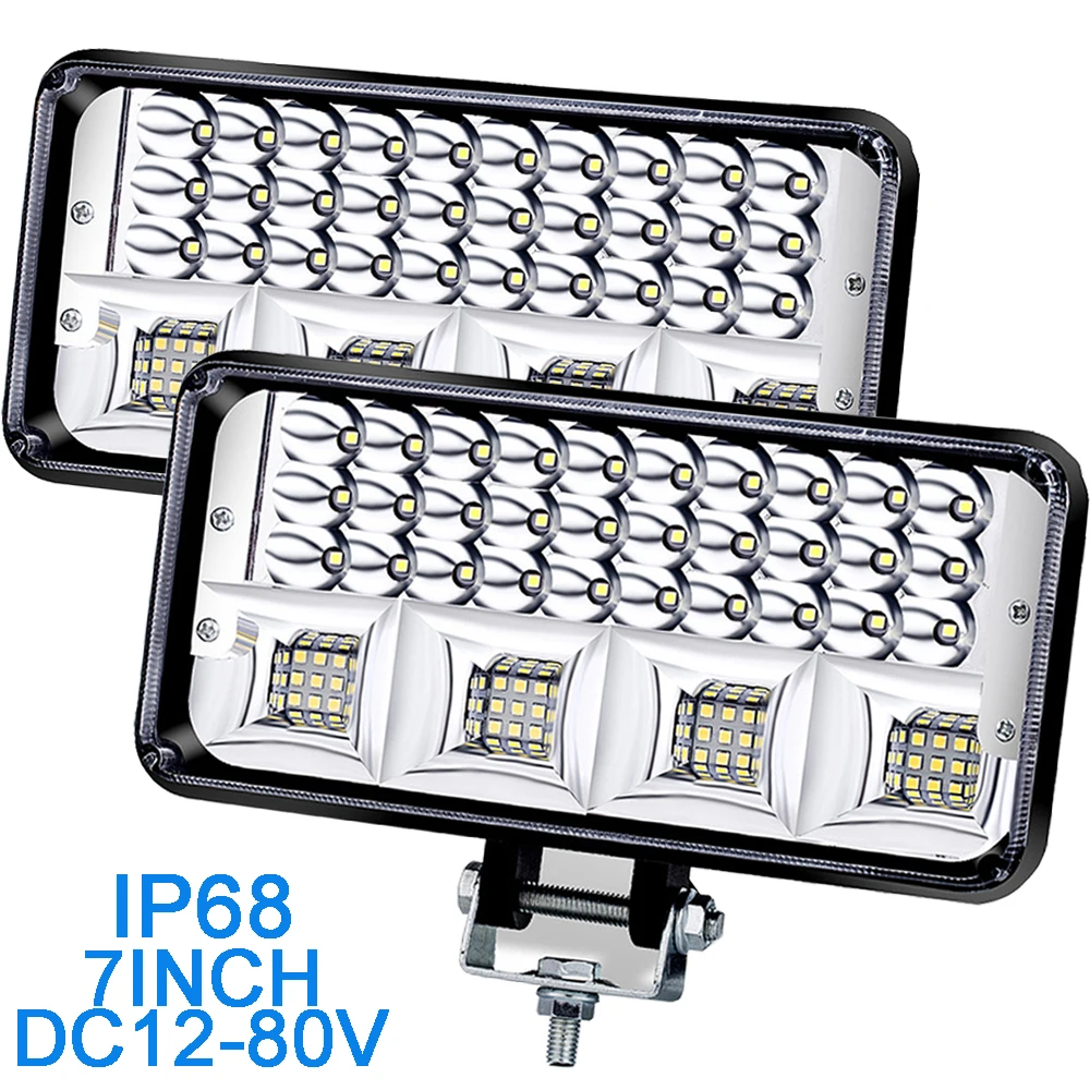 

7inch 12v 24v Car Work Light 4x4 Off Road Led Light Bar Trucks lights Focos led automovil ramp accessories for jeep cherokee xj