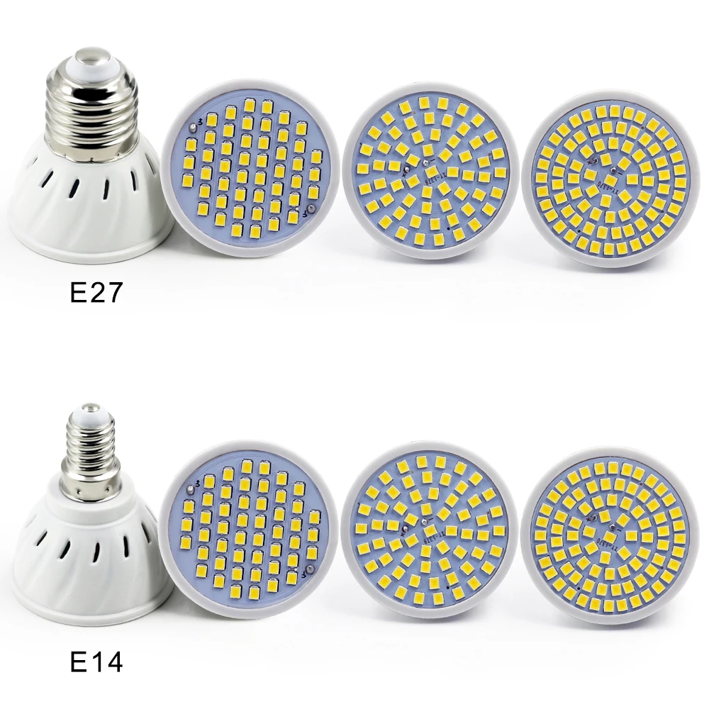 Lampada LED lámpara E27 E14 MR16 GU10 220 V 240 V Bombillas de foco de luz LED Bombilla 3 W 5 W 7 W SMD 2835 lámpara Led Spot bombilla de luz