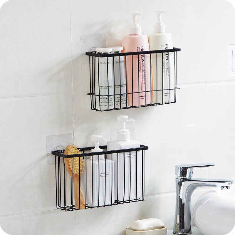 Buy Simple Wall mounted iron Storage rack bathroom