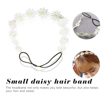

chrysanthemum Flower Headband Headwear Women Girl Elastic Hairbands Korean Floral Hair Bands Hair Accessories Headdressl