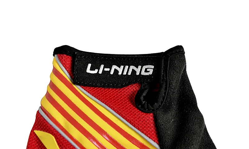 Li-Ning унисекс спортивные перчатки Профессиональный тренировочный протектор 80% нейлон 20% полиуретановая подкладка перчатки ADEM018 PSP055