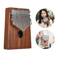 ammoon Kalimba Mbira Sanza Thumb Piano 10 Keys/ 17 Keys Hawaiian Koa Wood with Carry Bag Music Book Musical Scale Stickers