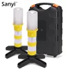 2PC LED Traffic Light Magnetic Flashlight Emergency Baton Car Warning Light Road Security Flashing Strobe Lamp With Storage Case ► Photo 1/6