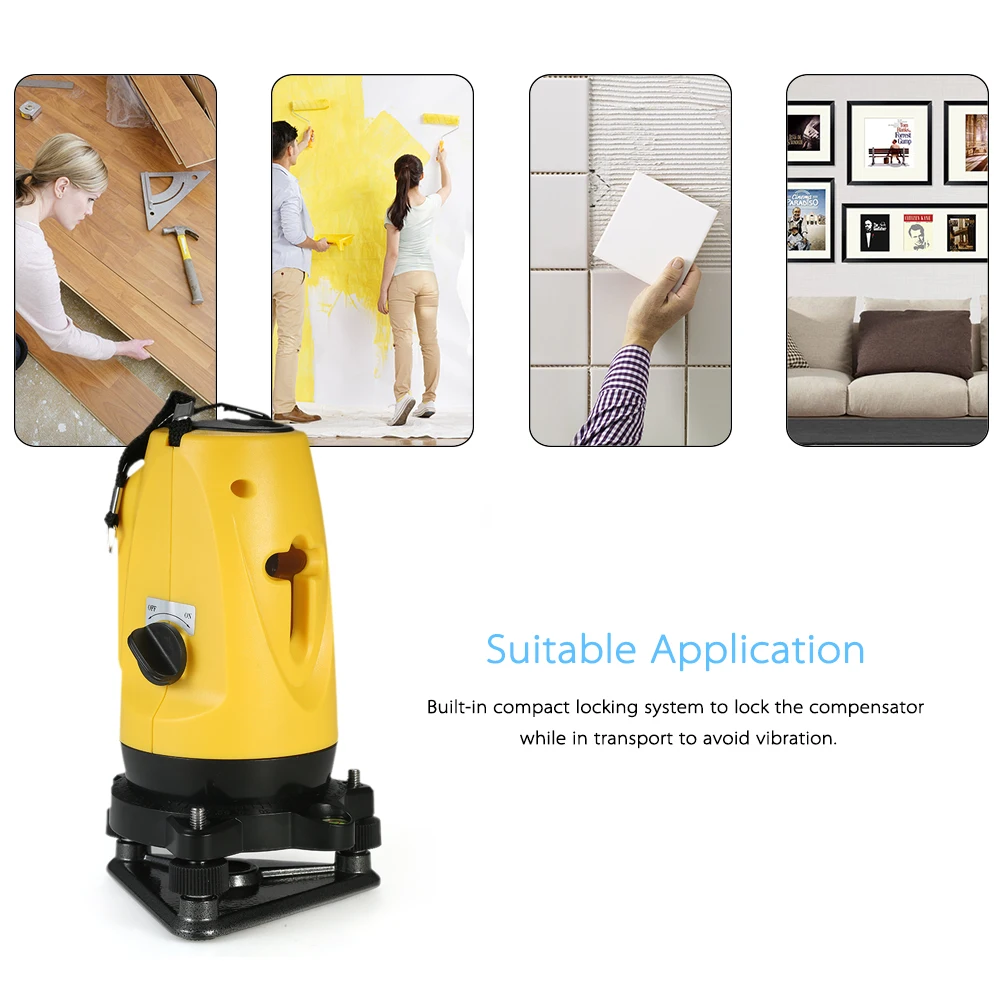 

Household construction tools 2 Lines Cross 360 degree laser level Line Self Leveling Vertical Horizontal Line Adjustable Height