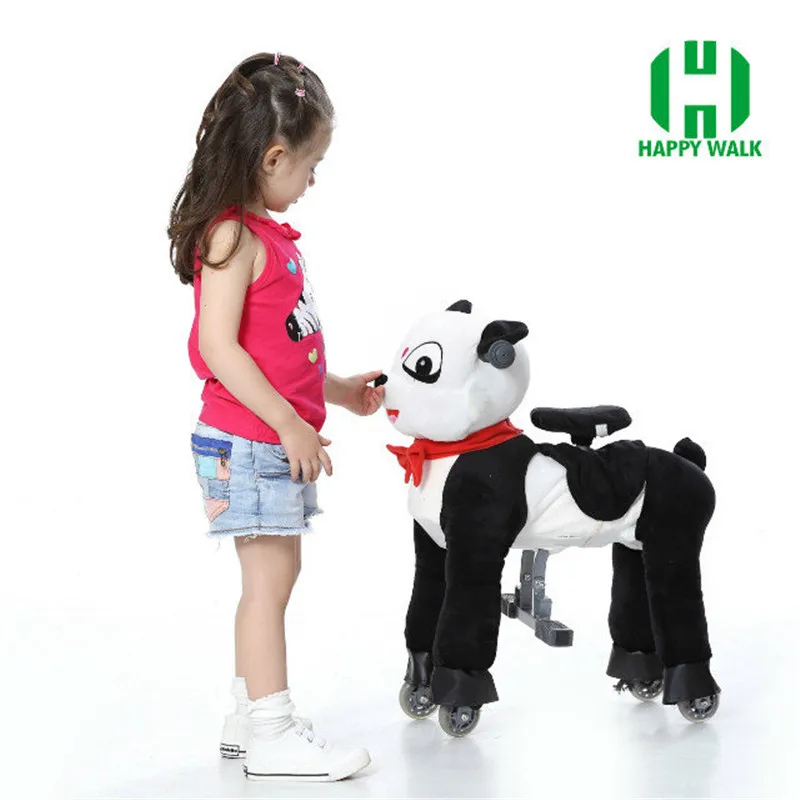 HI CE Mechanical Ride on Horse Walking Ride on Horse Ride on Horse Toy Panda Pony Cycle For Boy Girl Children New Year Gifts