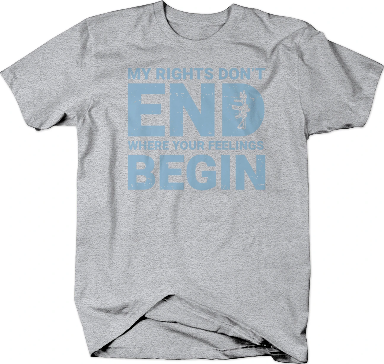 Мужская футболка с надписью My Rifle модная Right Don't End Where Your Feelings 2019 Футболки 