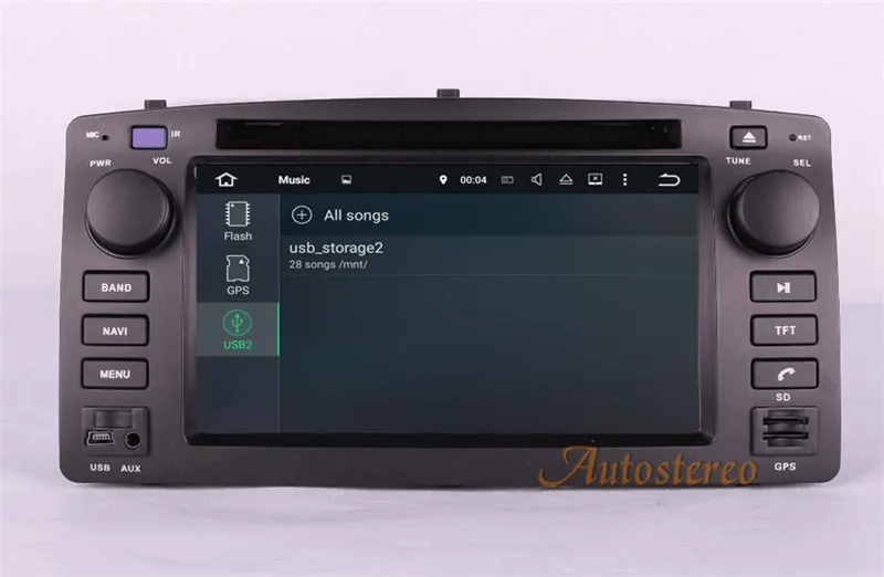 Best ZWNAV 6.2 Inch Android 8.0 Radio Mirror Link Video Screen Car DVD Player GPS Navigation For Toyota Corolla 2001-2006 9