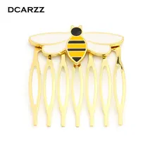 Пчела, божья коровка, королева, пчела, расческа для волос золотого цвета для девочек/женщин, божья коровка, вечерние принадлежности, аниме, эмаль, ювелирные изделия для волос, костюм