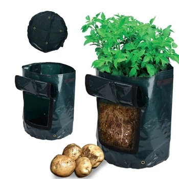 

Potato Grow Bag Planter Outdoor Vertical Garden Herbs Hanging Open Style Planting Bag