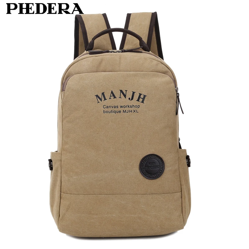 

New High Quality Canvas Backpack Men Mochila Masculina Vintage Computer Backpack Preppy Style School Backpack Bags