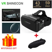 VR Shinecon 3 D Casque Box Lunette 3D Virtual Reality Glasses Goggles Headset Helmet For Smartphone Smart Google Cardboard Vrbox