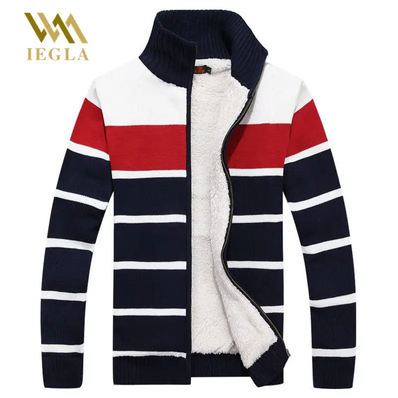Sweater Male Cardigan Men Winter Casual Mens Sweaters Knitted Thick Jerseis Hombre Cashmere Striped Sweaters Jacket Coat Sweater Male Cardigan Men Winter Casual Mens Sweaters Knitted Thick Jerseis Hombre Cashmere Striped Sweaters Jacket Coat