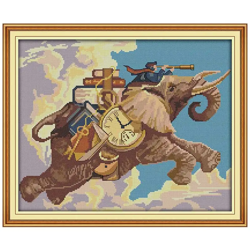 

oneroom Explore the world patterns counted Cross Stitch 11CT 14CT Cross Stitch Set Wholesale DIY Cross-stitch Kit