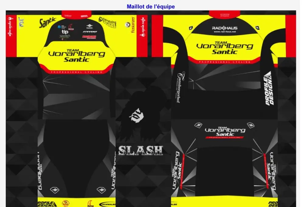 

team vorarlberg santic cycle clothes professional cycling jersey men 2019