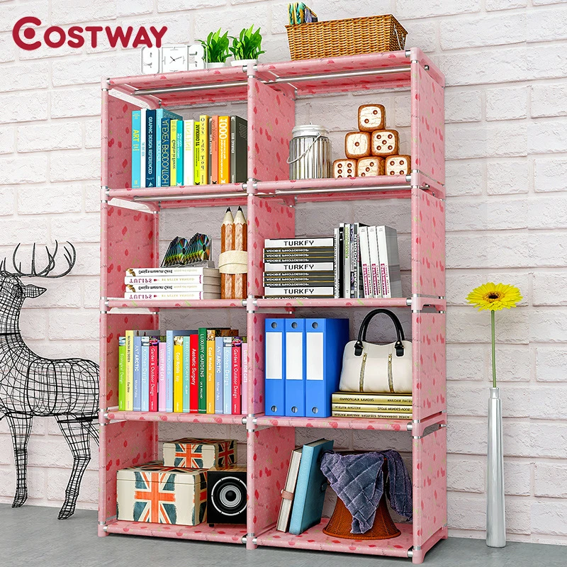 cheap COSTWAY Bookshelf Storage Shelve for books Children book rack Bookcase for home furniture Boekenkast Librero estanteria kitaplik