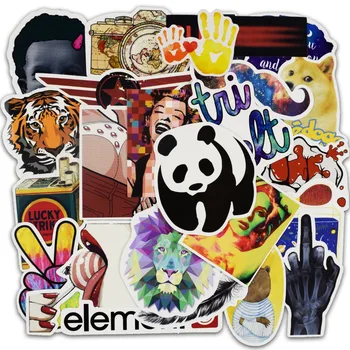 

100Pcs random NO Repeat Stickers for Laptop Skateboard Luggage Waterpoof Creative Funny Decals Fridge Phone Car suitcase Sticker