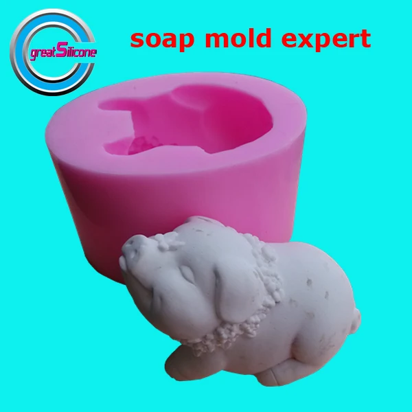 Free shipping !! 3D pig shape silicone soap mold / decorating cake mold