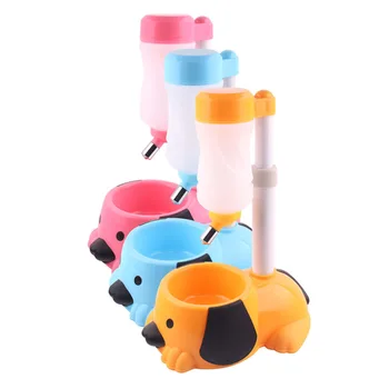 

1 Pcs Pet Feeder Automatic Drinking for Dog Cat 450ml Adjustable Height Feeder Station 66CY