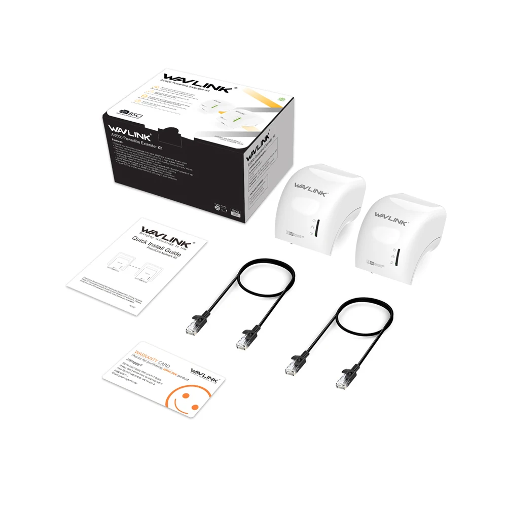 1 пара Wavlink 500Mbp сетевой адаптер Powerline высокоскоростной Беспроводной wifi Удлинитель