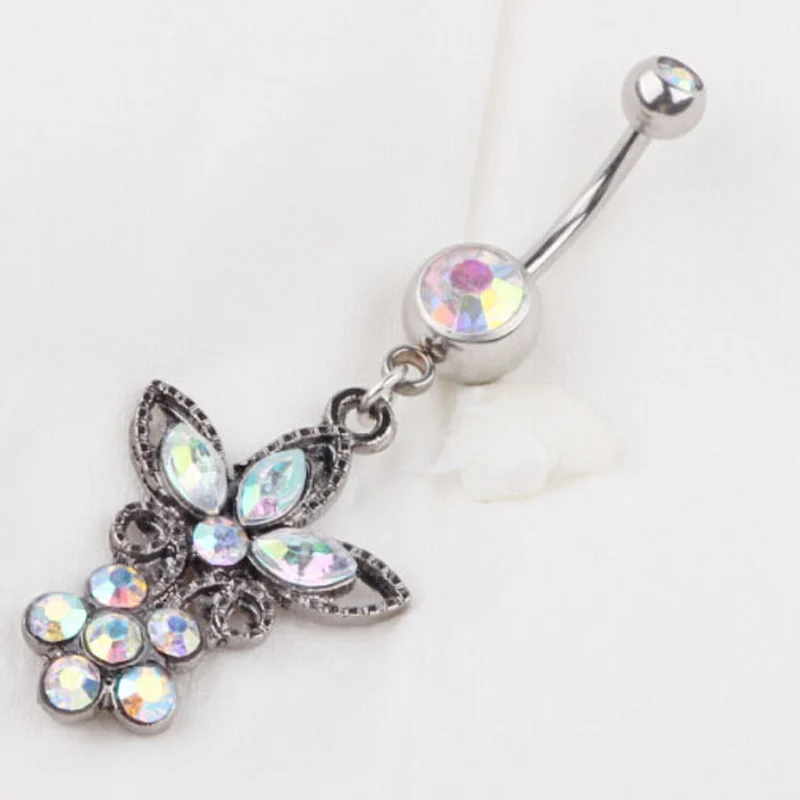 Fashion butterfly Belly Ring, Body Piercing Jewelry Animal Belly Button