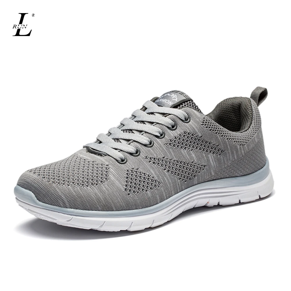 Running Shoes for Men Breathable Mesh Flat Sports Walking Shoes Brand ...