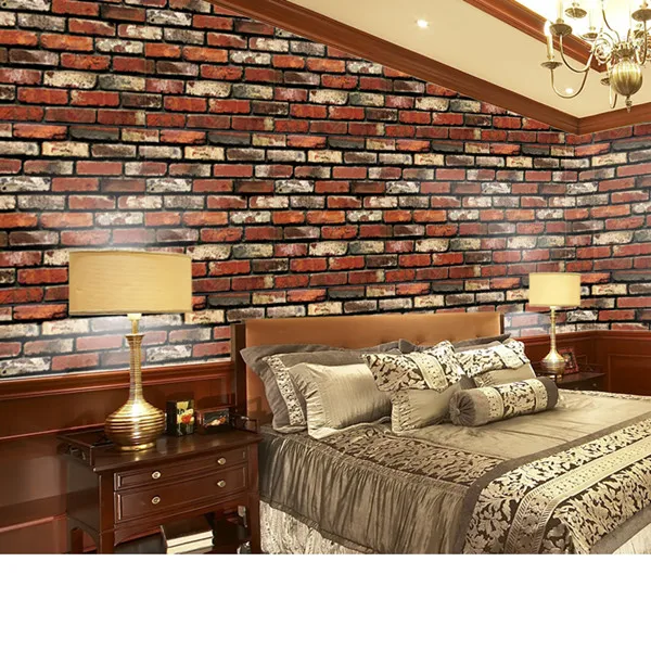 10m Stone Brick 3D Wallpaper Bedroom Living Room Background Wall Vinyl