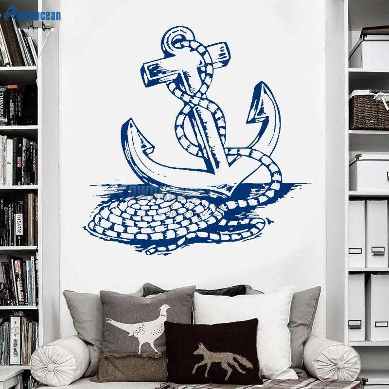 Pirate ships anchor wall stickers The sitting room the bedroom decorative stickers poster stickers parede para quarto Y09